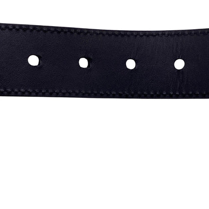 Louis Vuitton Belt M9674 Leather Black Damier Infini Santur Boston Mens 90/36