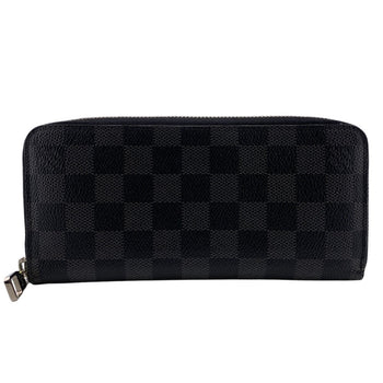 Louis Vuitton Long Wallet Purse N63095 Damier Grafitte Black Appy Wallet Damier Grafitte Verdical