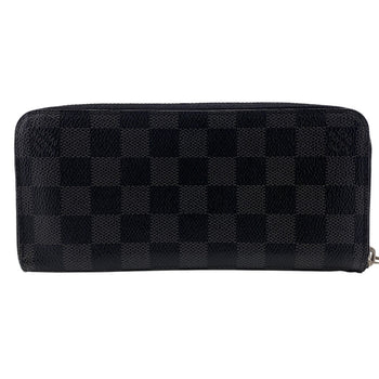 Louis Vuitton Long Wallet Purse N63095 Damier Grafitte Black Appy Wallet Damier Grafitte Verdical