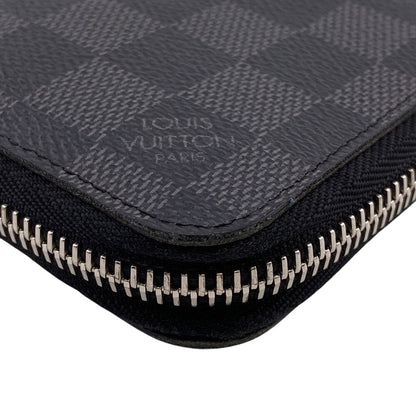 Louis Vuitton Long Wallet Purse N63095 Damier Grafitte Black Appy Wallet Damier Grafitte Verdical