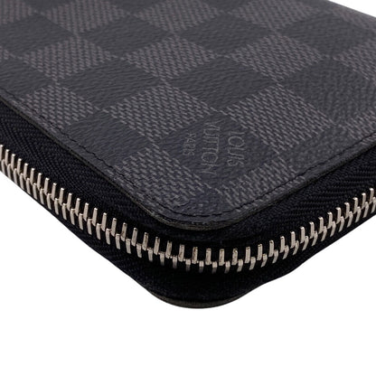 Louis Vuitton Long Wallet Purse N63095 Damier Grafitte Black Appy Wallet Damier Grafitte Verdical
