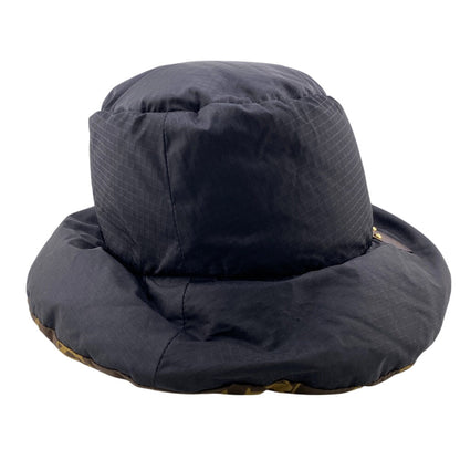 Louis Vuitton Hat M77024 Nylon, Leather Black Monogram Hat Bob Pillow Bucket Hat S