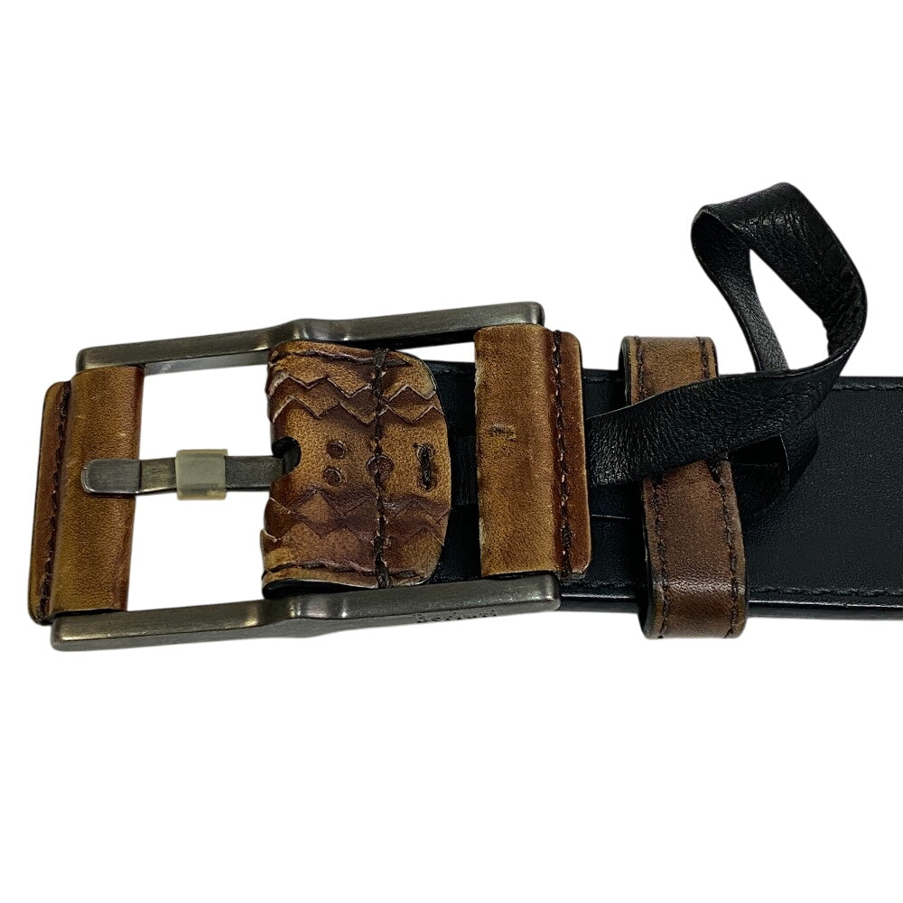 Berluti Belt Leather Brown Mens 90/36