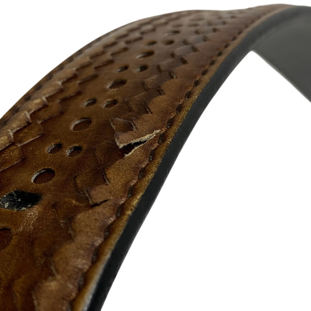 Berluti Belt Leather Brown Mens 90/36