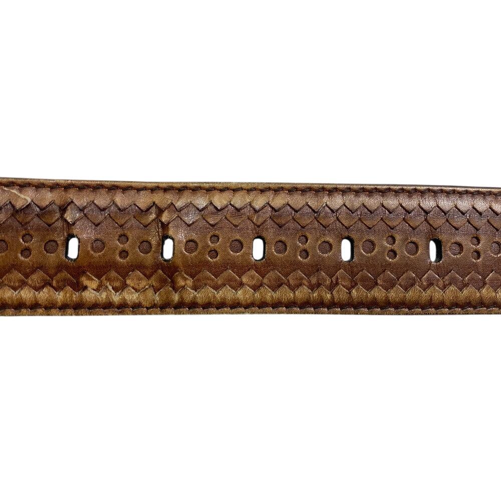 Berluti Belt Leather Brown Mens 90/36