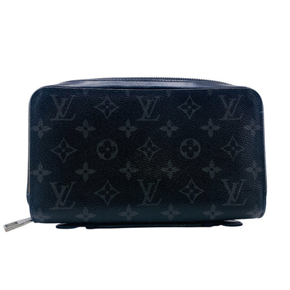 Louis Vuitton Long Wallet Purse M61698 Monogram Eclipse Black Monogram Eclipse Zippy Xl Mens
