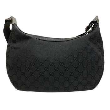 Gucci Shoulder Bag 122790 Canvas Black Gg Canvas Women