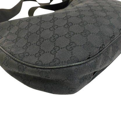 Gucci Shoulder Bag 122790 Canvas Black Gg Canvas Women