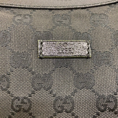 Gucci Shoulder Bag 122790 Canvas Black Gg Canvas Women