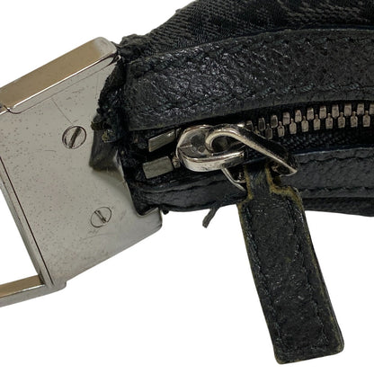 Gucci Shoulder Bag 122790 Canvas Black Gg Canvas Women
