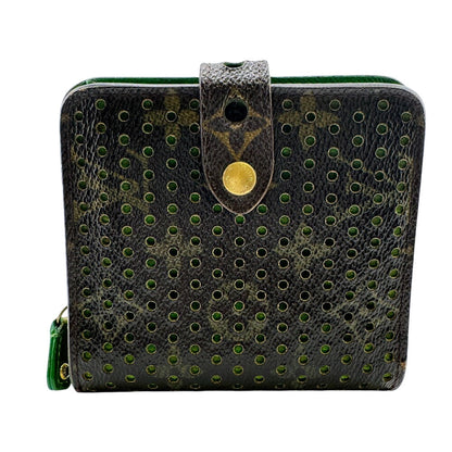 Louis Vuitton Bifold Wallet M95218 Monogram Brown Compact Wallet Perfo Mens