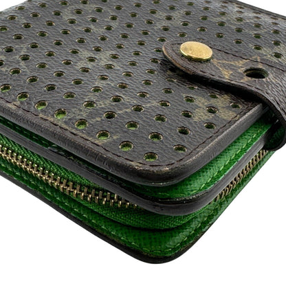 Louis Vuitton Bifold Wallet M95218 Monogram Brown Compact Wallet Perfo Mens