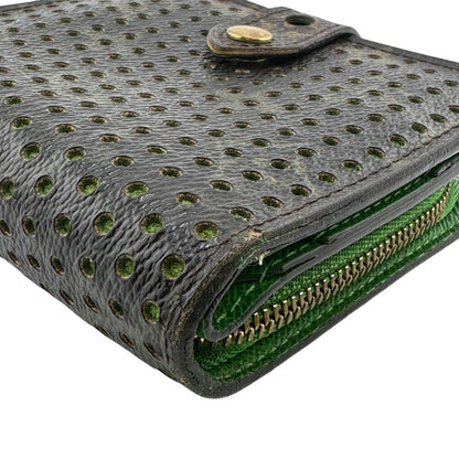 Louis Vuitton Bifold Wallet M95218 Monogram Brown Compact Wallet Perfo Mens