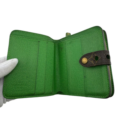 Louis Vuitton Bifold Wallet M95218 Monogram Brown Compact Wallet Perfo Mens