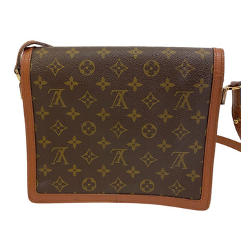 Louis Vuitton Shoulder Bag M51372 Leather Brown Monogram Raspail Women