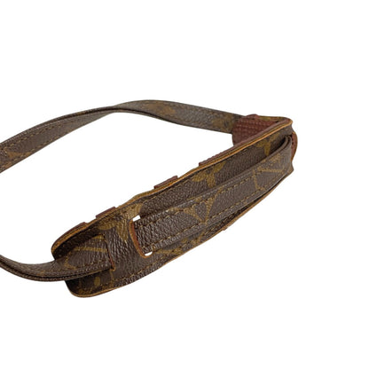 Louis Vuitton Shoulder Bag M3552 Leather Brown Monogram Danube Women