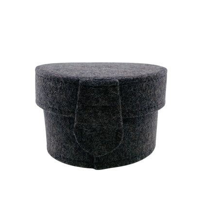 Hermes Pouch Felt Gray Accessory Case Sugar Box Women(Unisex)