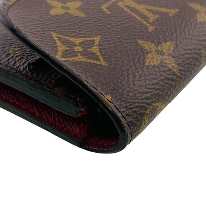 Louis Vuitton Long Wallet Purse M60697 Monogram Brown Monogram Portefeuille Emily Women