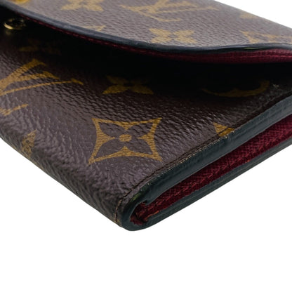 Louis Vuitton Long Wallet Purse M60697 Monogram Brown Monogram Portefeuille Emily Women