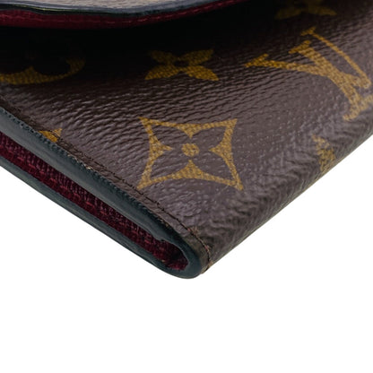Louis Vuitton Long Wallet Purse M60697 Monogram Brown Monogram Portefeuille Emily Women