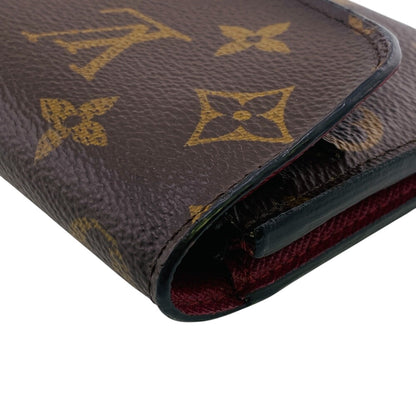 Louis Vuitton Long Wallet Purse M60697 Monogram Brown Monogram Portefeuille Emily Women