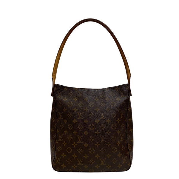 Louis Vuitton Shoulder Bag M51145 Leather Brown Monogram Loopinggm
