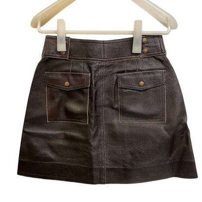 Louis Vuitton Setup Lambskin Brown Vintage Ready-To-Wear 34