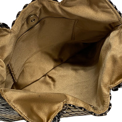 Bottegaveneta Handbag Metal Brown Bijoux Intrecciato Women