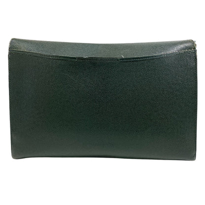 Louis Vuitton Clutch Bag M30204 Leather Green Business Bag Briefcase Business Bag Taiga Volga Mens