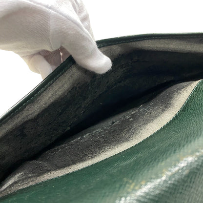 Louis Vuitton Clutch Bag M30204 Leather Green Business Bag Briefcase Business Bag Taiga Volga Mens