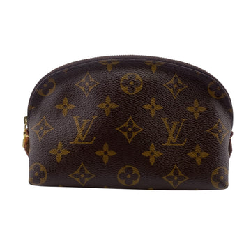 Louis Vuitton Cosmetics Pouch M47515 Leather Brown Cosmetics Pouch Monogram Pochette Cosmetiquepm