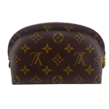 Louis Vuitton Cosmetics Pouch M47515 Leather Brown Cosmetics Pouch Monogram Pochette Cosmetiquepm