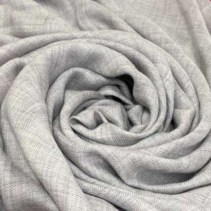Hermes Scarf Cashmere Pashmina , Silk Gray Liste En Chaines Carre140 Women