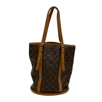 Louis Vuitton Tote Bag M42236 Leather Brown Shoulder Bag Monogram Bucketgm Women