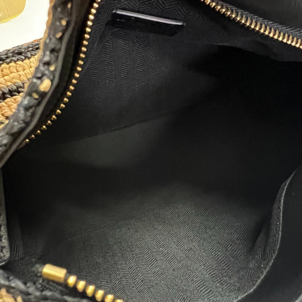 Loewe Handbag Raffia, Leather Multicolor Raffia Calfskin Puzzle Edge