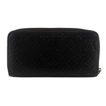 Louis Vuitton Long Wallet Purse M61864 Leather Black Zip Around Monogram Ann Platt Zippy Wallet