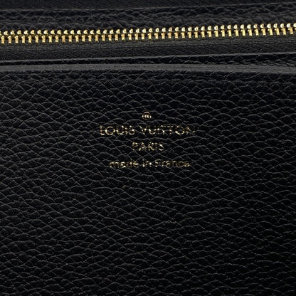 Louis Vuitton Long Wallet Purse M61864 Leather Black Zip Around Monogram Ann Platt Zippy Wallet