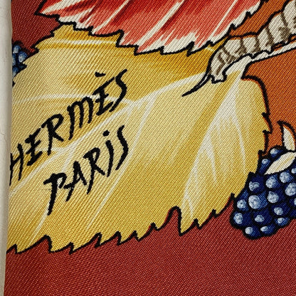 Hermes Scarf Angora , Silk Orange Reversible Women(Unisex)