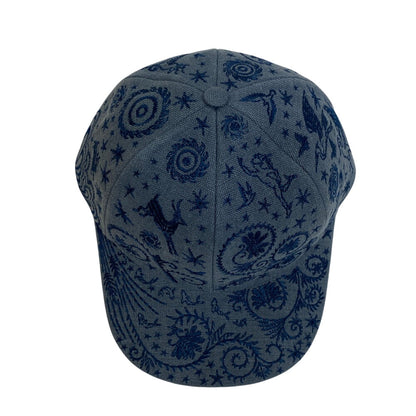 Hermes Cap Linen, Polyester Blue Serie Blue Jean Attracted By The Charm Of Orpheus 59