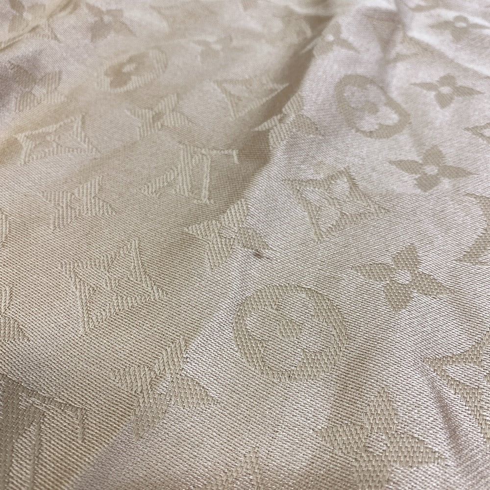 Louis Vuitton Stall Silk Beige Monogram Shine Women