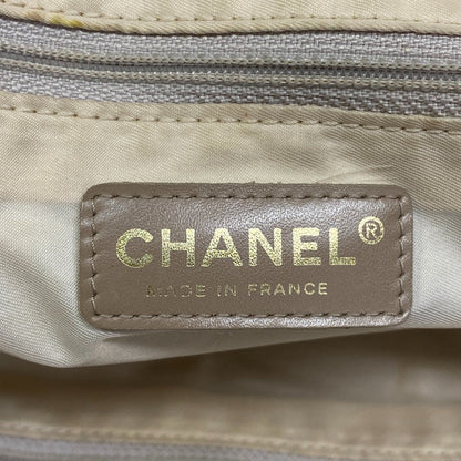Chanel Tote Bag Nylon, Leather Brown New Travel Line Women