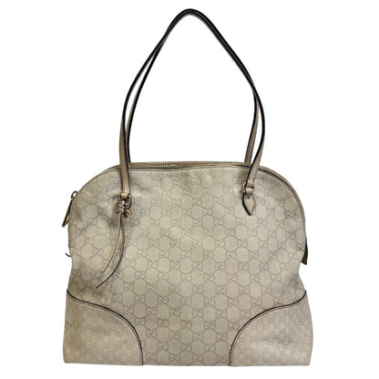Gucci Handbag 323673 Canvas, Leather White Gg Pattern
