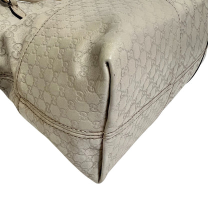 Gucci Handbag 323673 Canvas, Leather White Gg Pattern