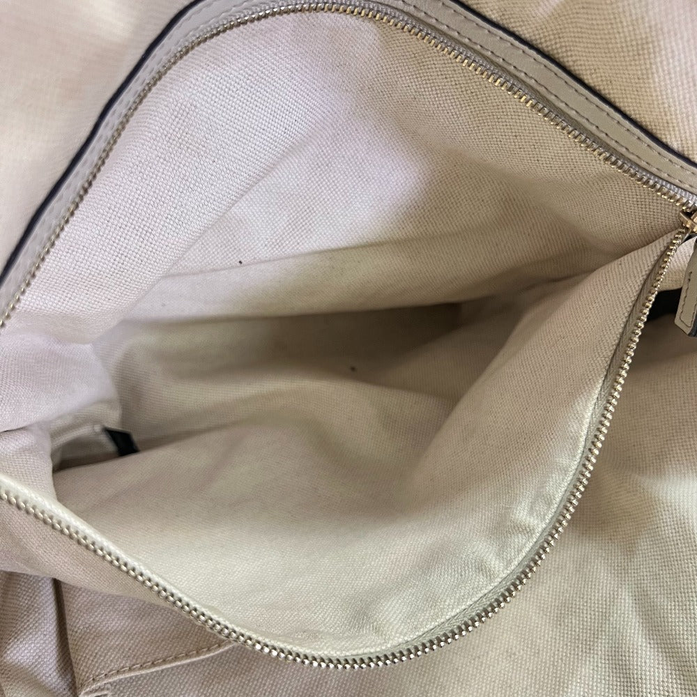 Gucci Handbag 323673 Canvas, Leather White Gg Pattern