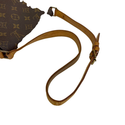 Louis Vuitton Shoulder Bag M51258 Leather Brown Short Strap Monogram Musette Salsa Women