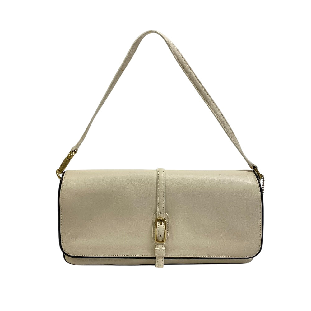 Coach Handbag Leather White Women