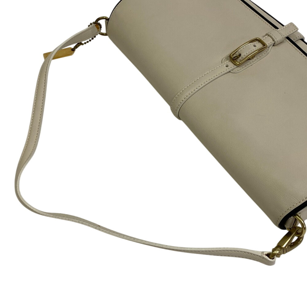Coach Handbag Leather White Women