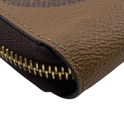 Louis Vuitton Long Wallet Purse M69353 Leather Brown Giant Monogram Reverse Zippy Wallet