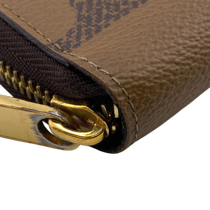 Louis Vuitton Long Wallet Purse M69353 Leather Brown Giant Monogram Reverse Zippy Wallet