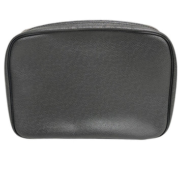 Louis Vuitton Business Bag M30212 Leather Black Taiga Truth Cracking Tat Gm